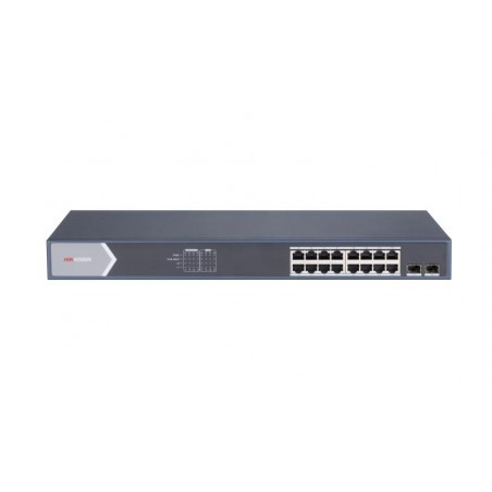 Switch Gigabit POE Smart 16 ports, 2 GE SFP, 225W HIKVISION DS-3E1518P-SI