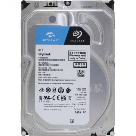 Disque dur interne Seagate SKYHAWK Surveillance 6TB ST6000VX0009